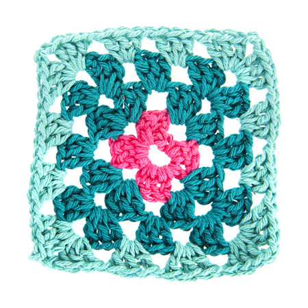 Needlework in many colors with crocket hookの写真素材