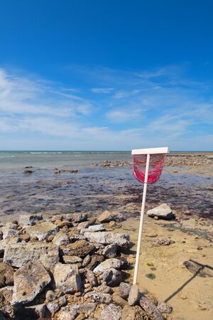 Beach in Saint Marie en Re on island Ile de Reの写真素材