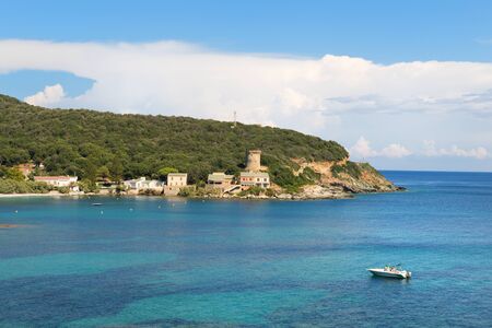 Village Meria a Marina on French island Corsicaの写真素材