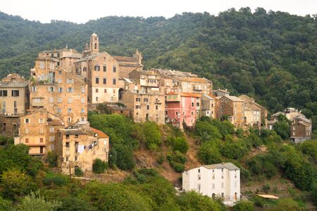 France Corsica French Casinca villageの写真素材