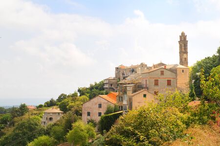 France Corsica French Casinca village Venzolascaの写真素材