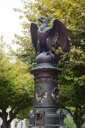 Eagle monument in French Cacinca on Corseの写真素材