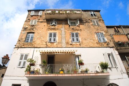 France Corsica French house in Casinca villageの写真素材