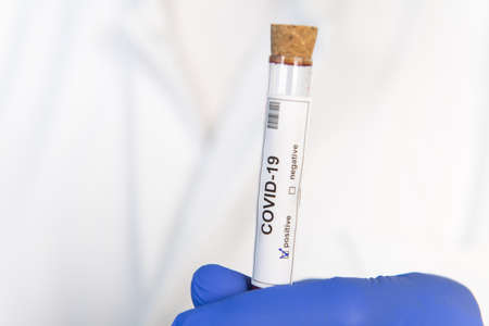 Doctor with positive covid-19 test