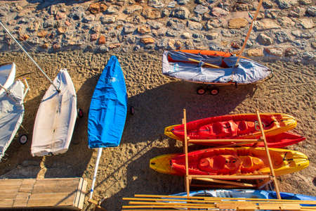 Collioure at the west coast in France Europeの写真素材
