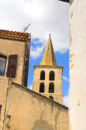 Abbey Saint Papoul in French Audeの写真素材