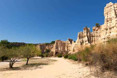Landscape in Ille sur tet Les Orguesの写真素材