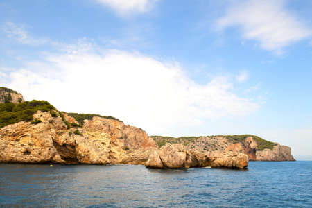 Rocks at the coast Costa Brava Spainの写真素材