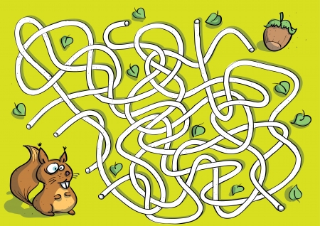 Squirrel Maze Gameのイラスト素材