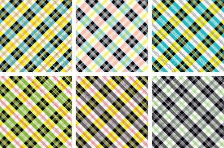 Plaid patterns     scotish paternのイラスト素材