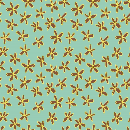 Floral Seamless Pattern (repetitive) on blue background.  のイラスト素材