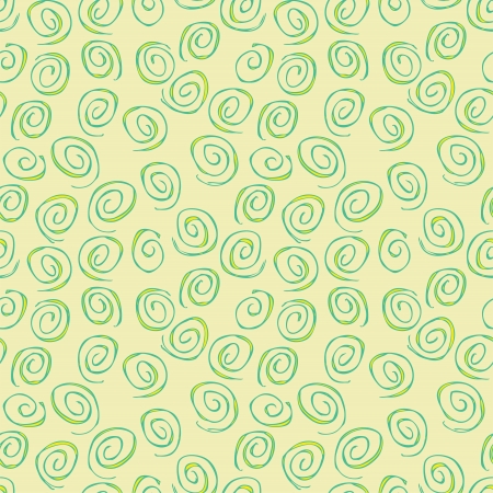 Spiral Seamless Pattern (repetitive) on beige background.  のイラスト素材
