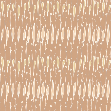 Grass Seamless Strip Pattern  repetitive  on brown background  のイラスト素材