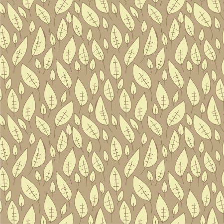 Falling Leaf Seamless Pattern  repetitive  on grey background  のイラスト素材