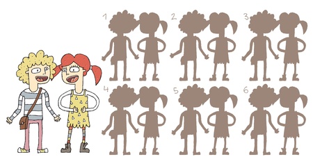 Singing Couple Shadowsのイラスト素材