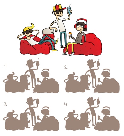 Friends on Jabooz Shadowsのイラスト素材