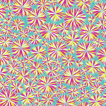 Floral Seamless pattern is complex collage of hand drawn flowers. Illustration is in eps8 vector mode.のイラスト素材