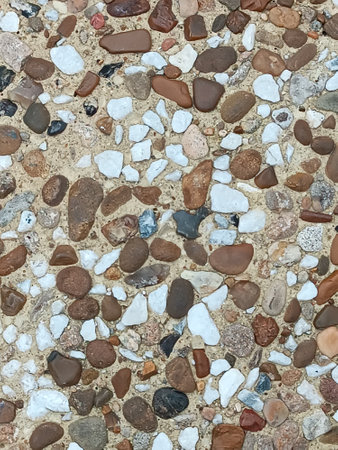 fine gravel texture. Abstract background with small stones.の写真素材