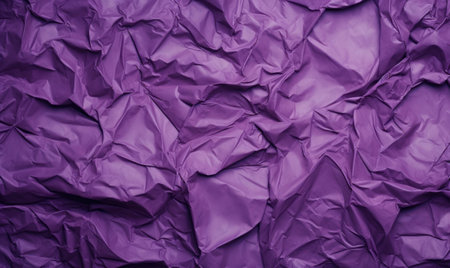 Purple creased crumpled paper background grunge texture backdropの素材