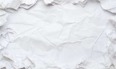 White crumpled paper background or texture, Crumpled paper backgroundの素材