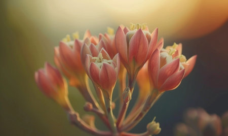 Beautiful flower in the garden with soft focus and vintage tone.の素材