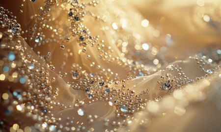 abstract background with bokeh defocused lights and sparklesの素材