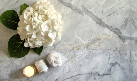 background made of exquisite Carrara marble tilesの素材