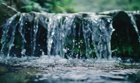 Water surface casting intricate caustic patternsの素材