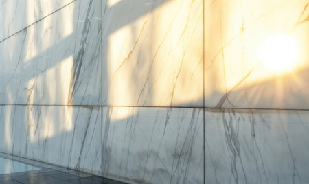 Statuario marble wall, white with subtle gray veinsの素材