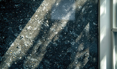 Top view of a clean dark concrete countertopの素材