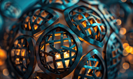 Abstract background with geometric compositionの素材