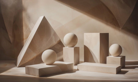 Abstract background with geometric compositionの素材