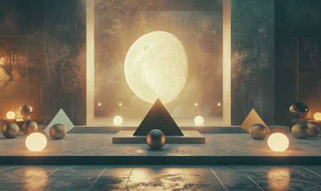 Abstract geometry composition, abstract backgroundの素材