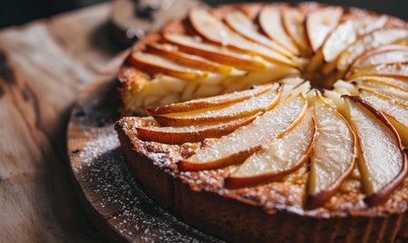 Pear and almond cakeの素材