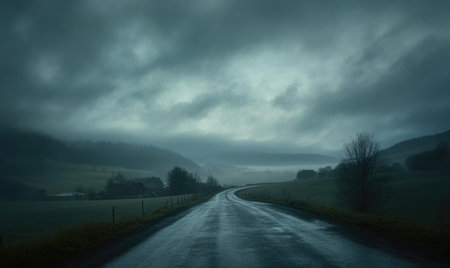 Dark clouds moving slowly across the skyの素材