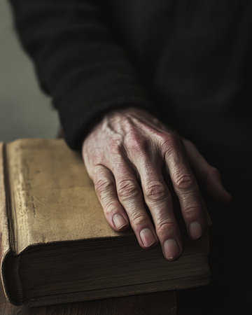 Closeup portrait of the male handsの素材