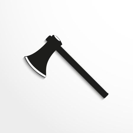 Ax carpenter. Vector icon.のイラスト素材