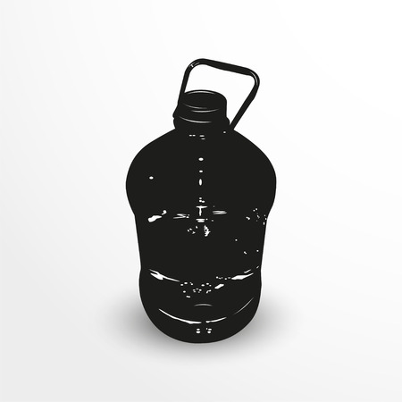 The bottle of water. Vector illustration.のイラスト素材