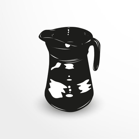 Decanter with water. Vector illustration.のイラスト素材
