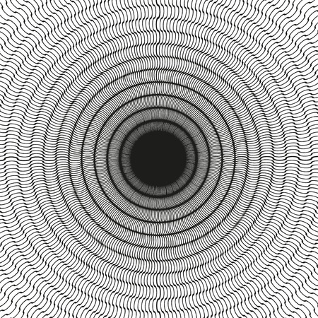 Black and white abstract pattern. Vector illustration.のイラスト素材