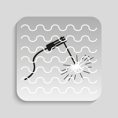 Symbol. Underwater welding. Vector icon.のイラスト素材