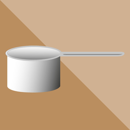 Kitchen ladle. Kitchen utensils and equipment. Vector icon.のイラスト素材