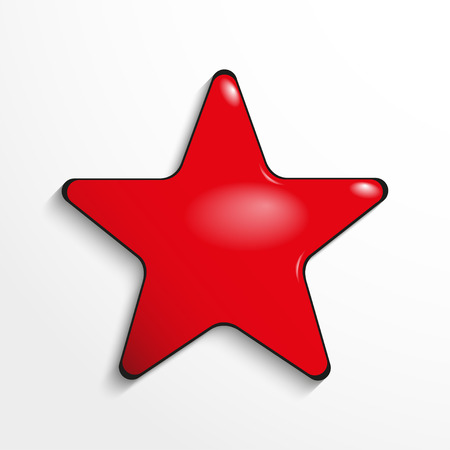 The button in the shape of a star. Vector icon.のイラスト素材