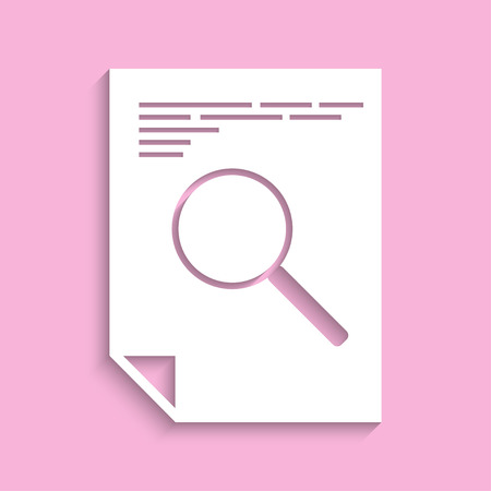 Search in text. Vector icon.のイラスト素材