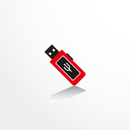 Portable data carrier. Vector icon.