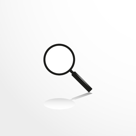 Magnifying glass. Vector icon.のイラスト素材