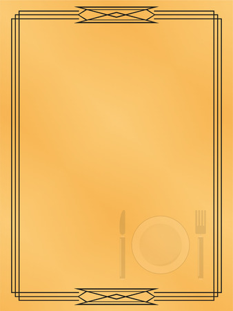 Page menu in the restaurant. Vector illustration.のイラスト素材