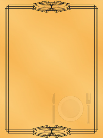 Page menu in the restaurant. Vector illustration.のイラスト素材