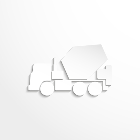 Truck. Vector iconのイラスト素材