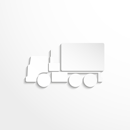 Truck. Vector iconのイラスト素材